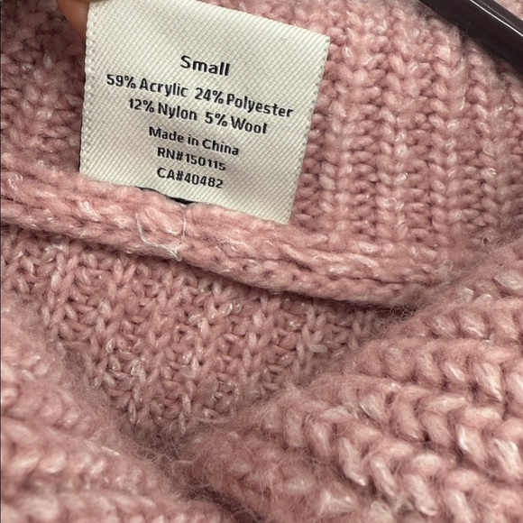Varley NWT Peverel Button Placket Knit Women's Pink Sweater Size S - Picture 4 of 8